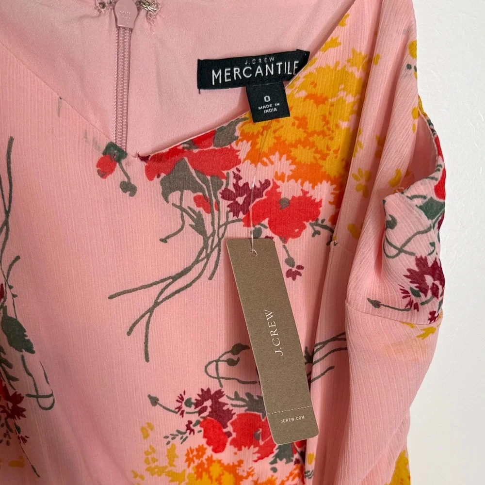 JCrew Mercantile NWT Floral‎ Tiered Maxi Dress - Size 0